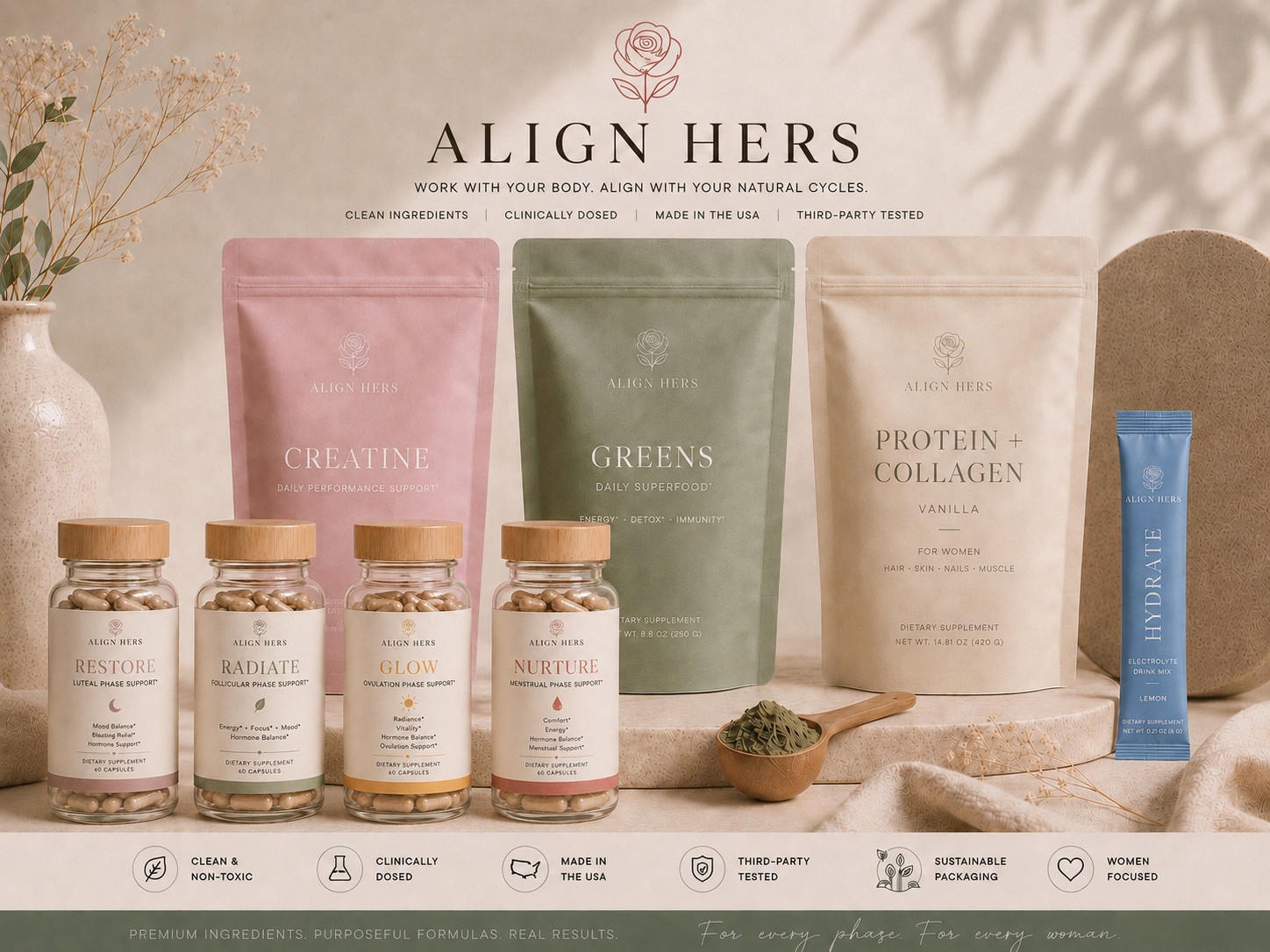 Align Hers supplement lineup